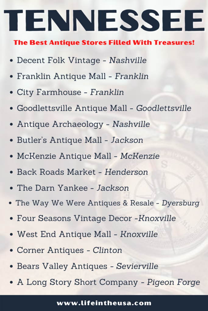 Best Antique Stores In Tennessee