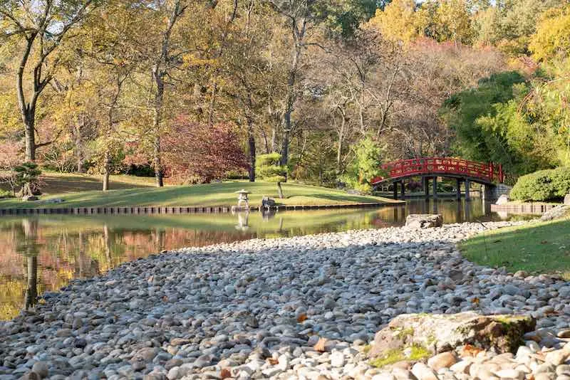 bridge in the Japanese Garden at Memphis Botanic Garden