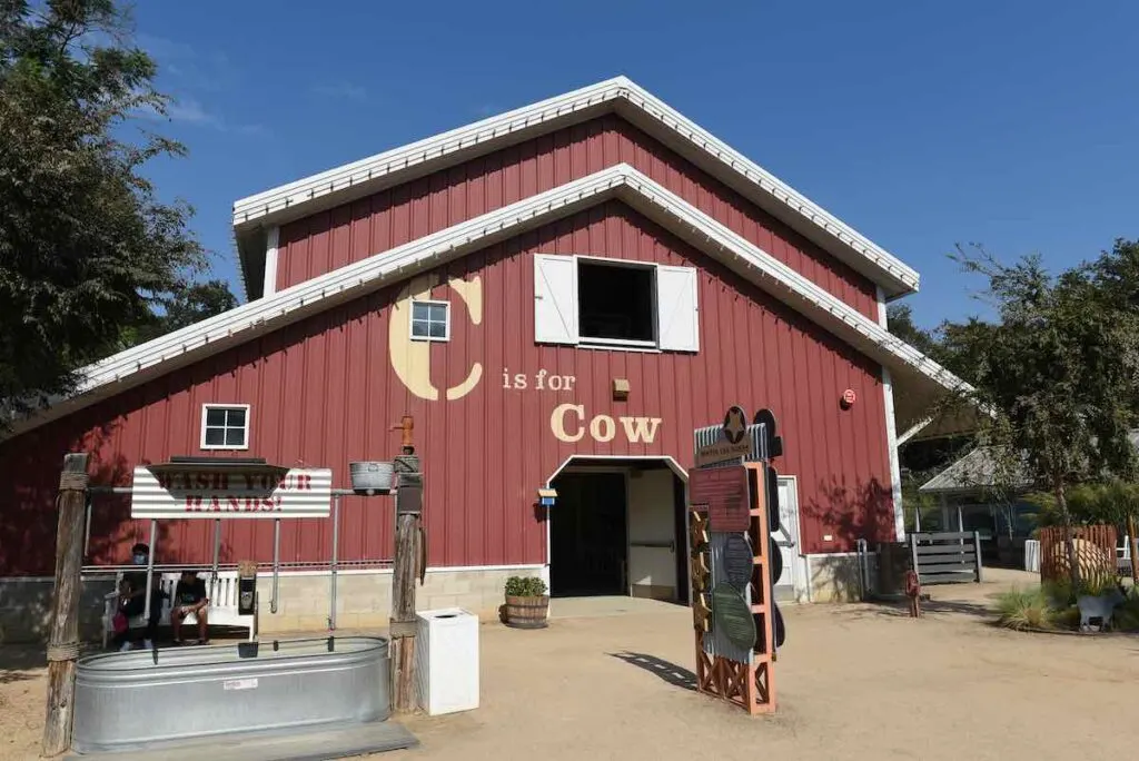 Farms Barn at the Santa Ana Zoo at Prentice Park