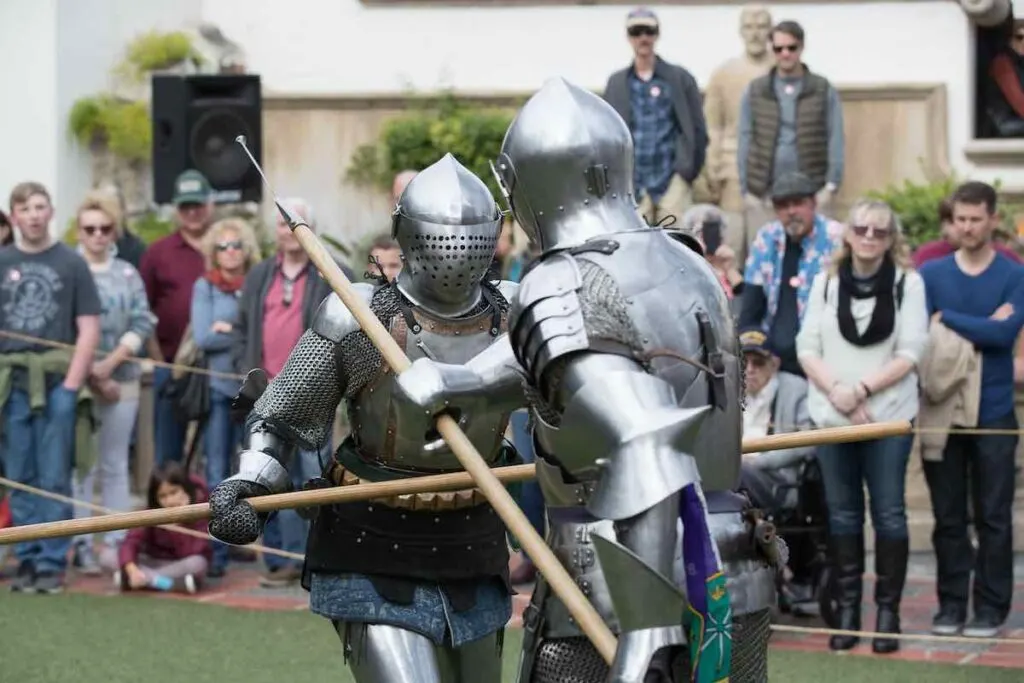 knightly combat at the Bowers Museum in Santa Ana, CA