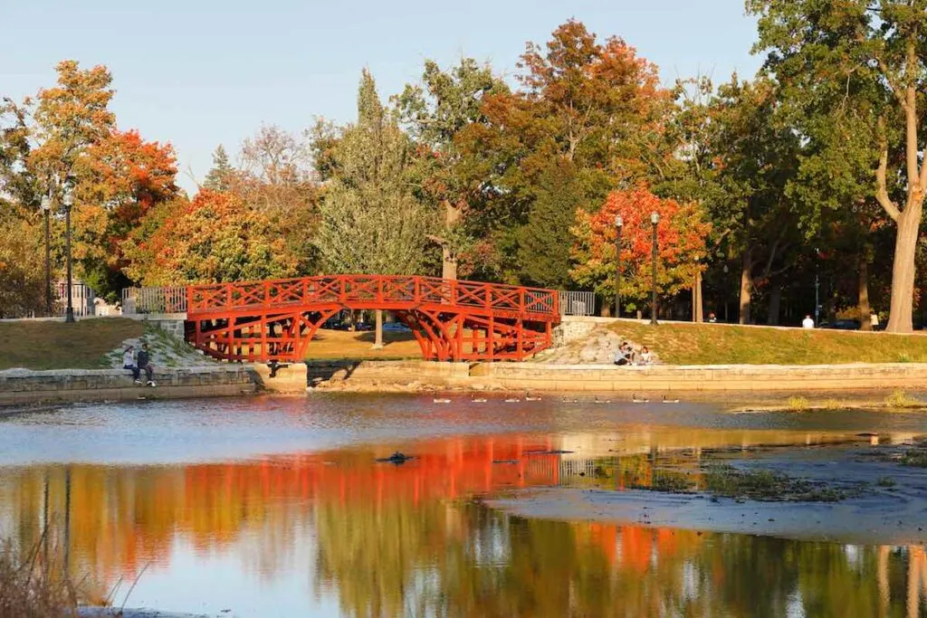 Elm Park in Worcester, Massachusetts