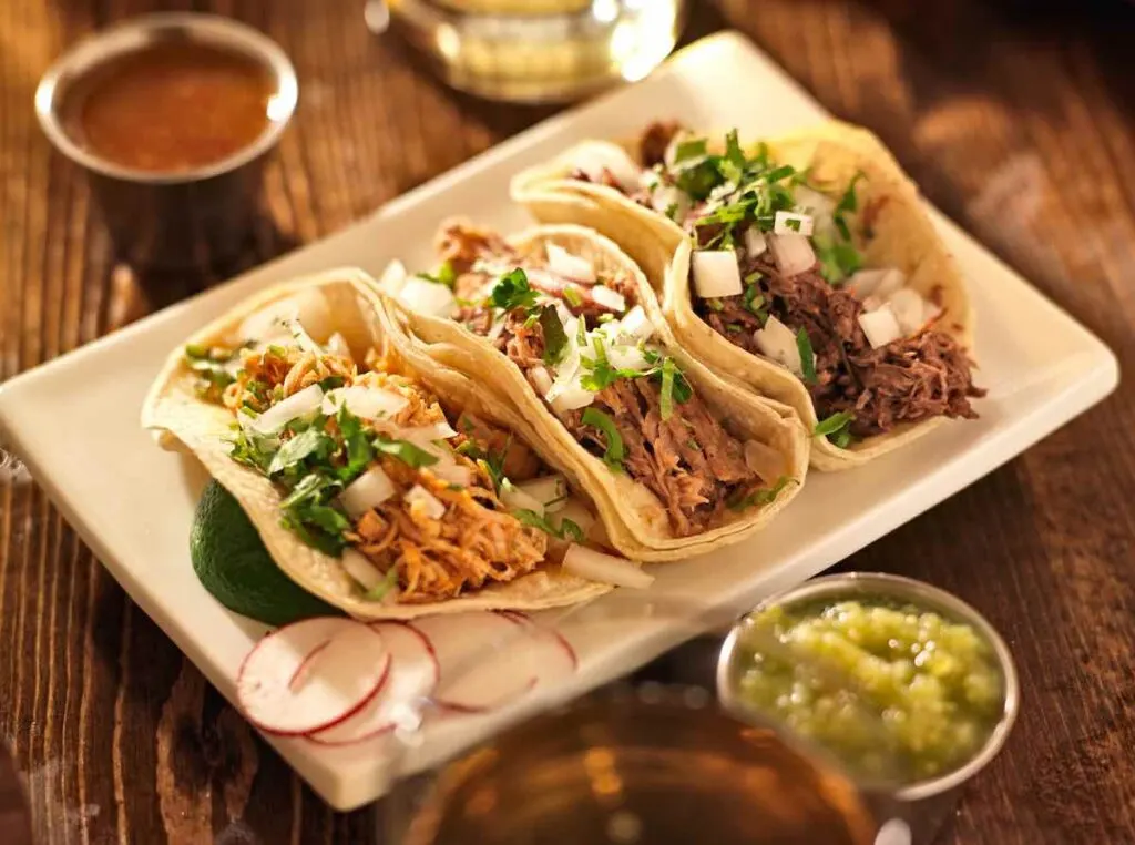 authentic mexican barbacoa, carnitas and chicken tacos new york city