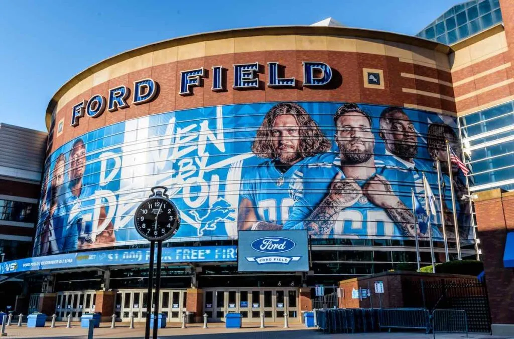 "Ford Field" Detroit Lions' football field