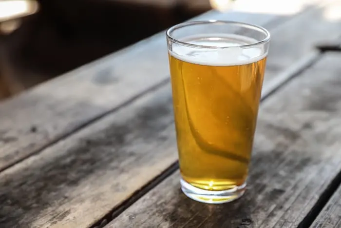ale beer on a table
