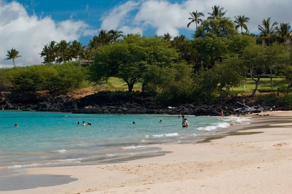 Hapuna State Beach, one of the best beaches in Hawaii. 
