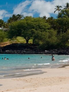 Hapuna State Beach, one of the best beaches in Hawaii.