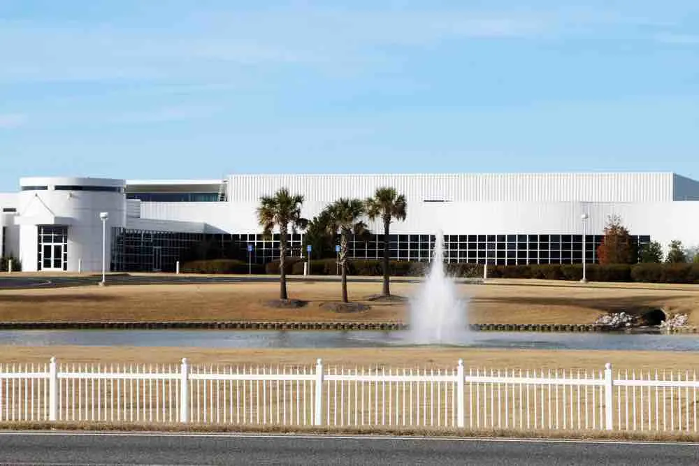 Hyundai automotive assembly plant headquarters in Montgomery, Alabama