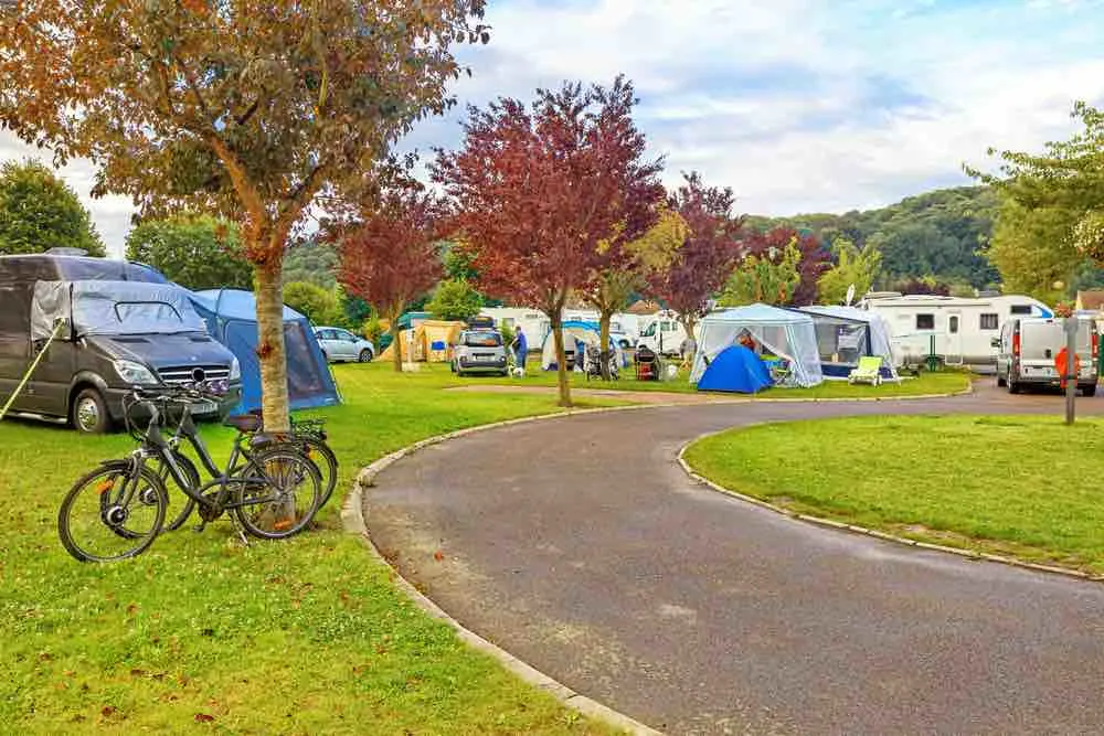 busy campground