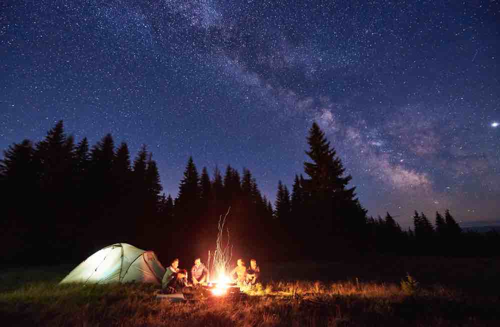 camping under the stars