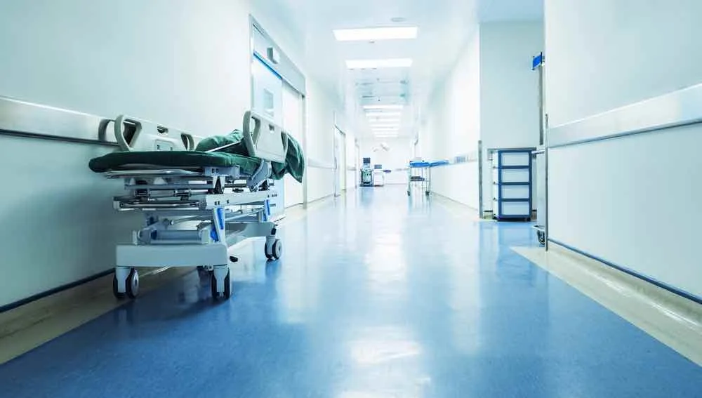 empty hospital hallway