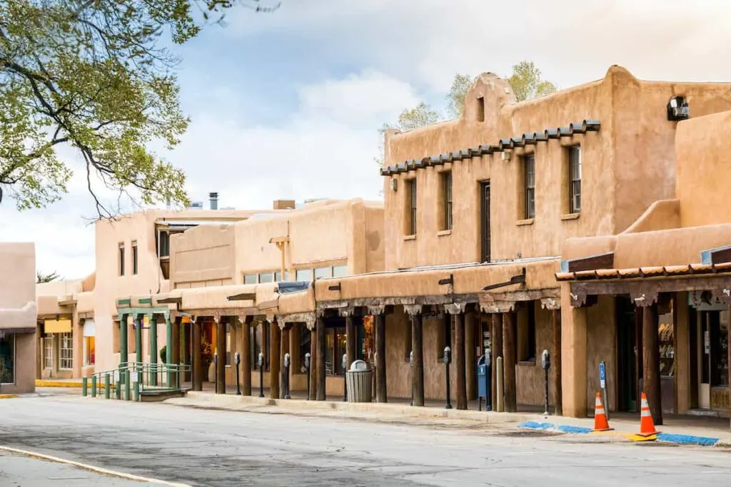 Pueblo architecture in Taos, NM.